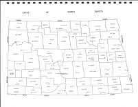 North Dakota Map, Richland County 1982